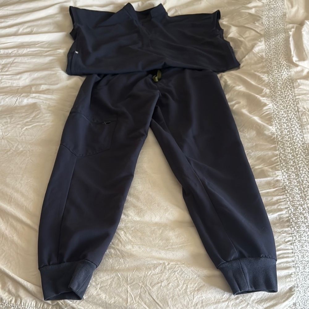 Figs Navy Track Pants & Joggers